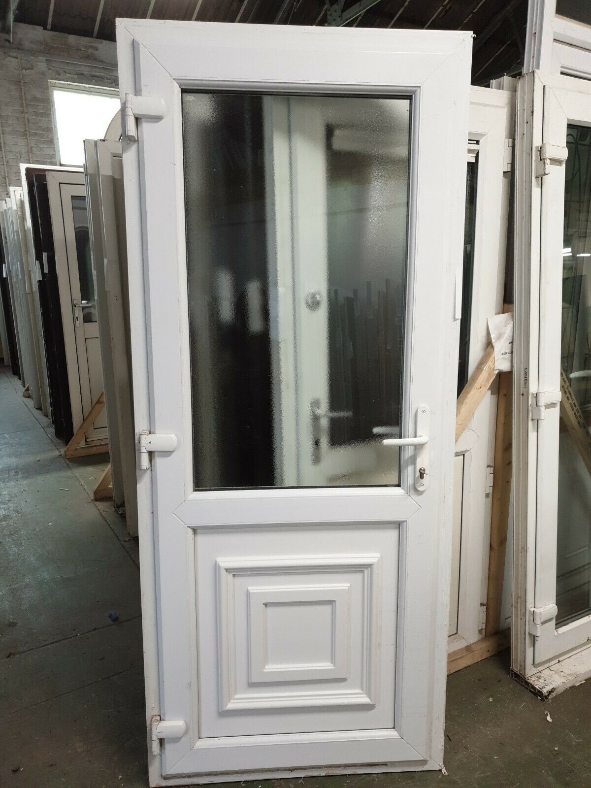Used White Upvc Back Door 890mm X 2100mm (0309) | Used UPVC Windows & Doors
