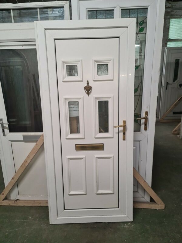Upvc Front Door 915mm X 2060mm Reduce To 895mm (Ref 0486)
