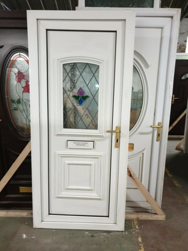 Upvc Front Door 930mm X 2050mm ( Reduce To 900mm )
