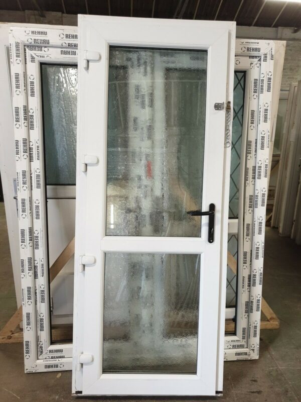 White Upvc Back Door 845 X 2070 (REDUCES TO 825 X 2070) (0041) - Image 3