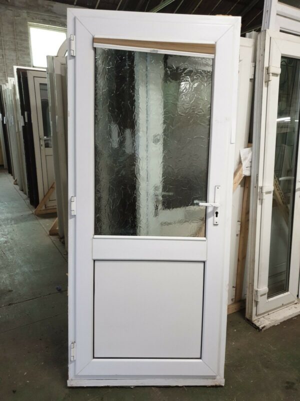 Used White Upvc Back Door 920mm X 2090mm (0364) - Image 3