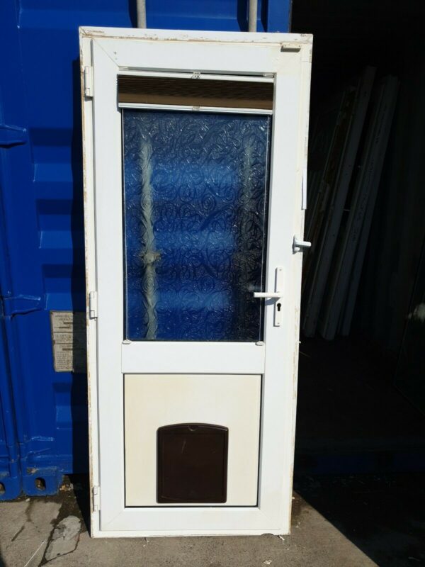 White Upvc Back Door 850 X 2020 (C10D4) - Image 3