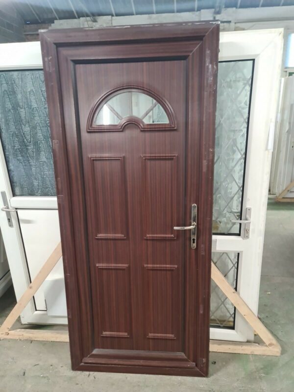 Upvc Woodgrain Back Door 895mm X 2045mm (Ref 0048)