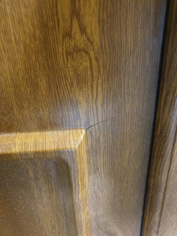 Used Oak Upvc Front Door 910 X 2050 (0045) - Image 5