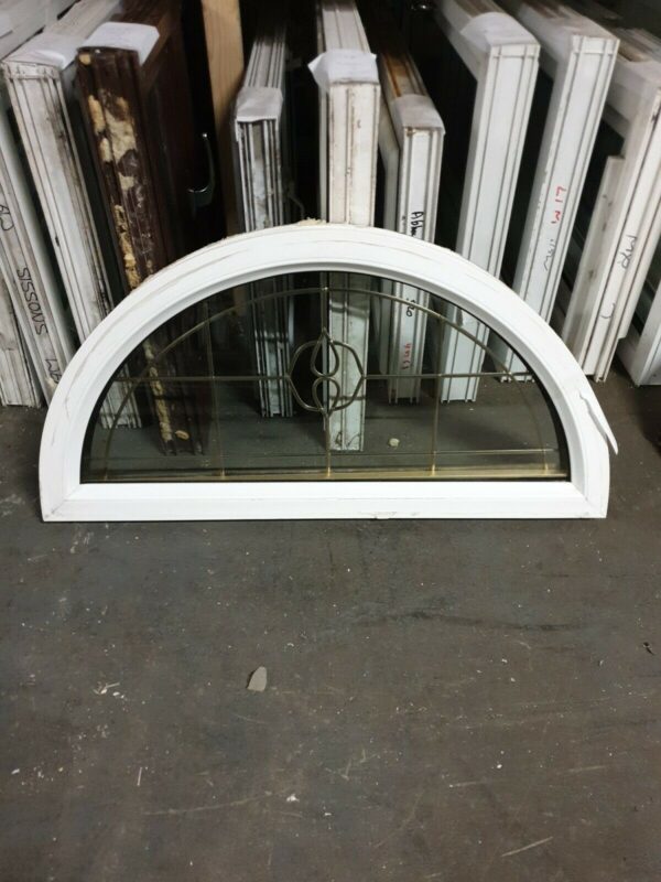 Woodgrain on white Upvc Window 915 X 455 (W0356)